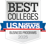 2025 US News & World Report badge for Best Business Programs